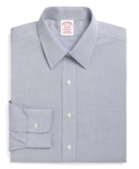 Brooks Brothers Men Traditional Relaxed-Fit Dress Shirt, Non-Iron Point Collar