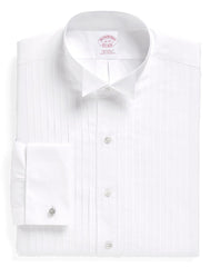 Brooks Brothers Men Traditional Fit Ten-Pleat Wing Collar Tuxedo Shirt
