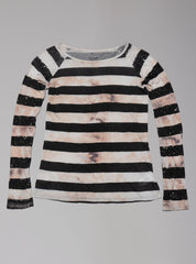 Jester Long Sleeve - Black / White Stripe | UNIF Clothing Sale