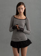 MP3 Top - Black / White | UNIF Clothing on Sale