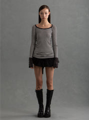 MP3 Top - Black / White | UNIF Clothing on Sale