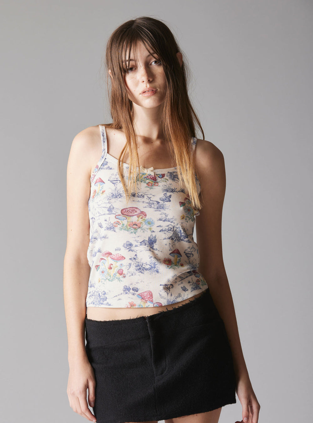 Pixie Dream Tank - Off White / Mushroom | UNIF Clothing outlet