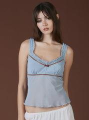 Mars Top - Blue/Rust | UNIF Clothing on Sale