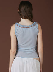 Mars Top - Blue/Rust | UNIF Clothing on Sale