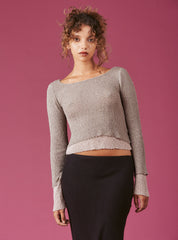 Eris Top - Grey/Lavender | UNIF Clothing Sale