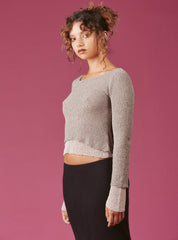 Eris Top - Grey/Lavender | UNIF Clothing Sale
