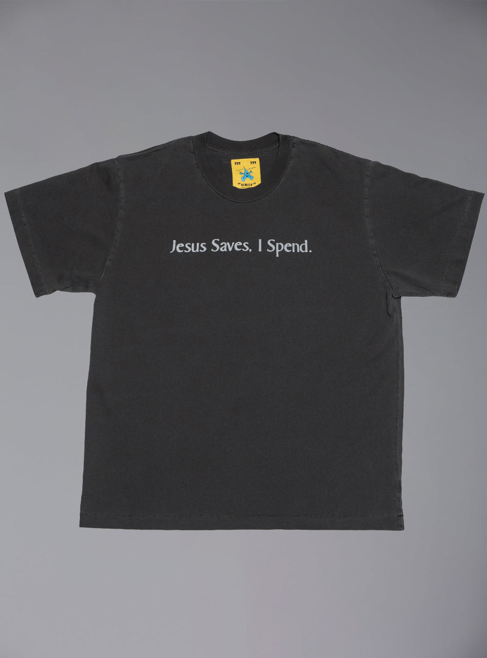 Jesus Saves Tee - Vintage Black | UNIF Clothing for Sale
