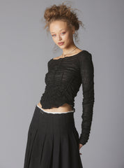 Ripple Top - Black/White | UNIF Clothing outlet