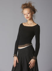 Plié Top - Black/ Grey | UNIF Clothing discount