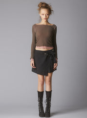 Plié Top - Grey / Pink | UNIF Clothing for Sale