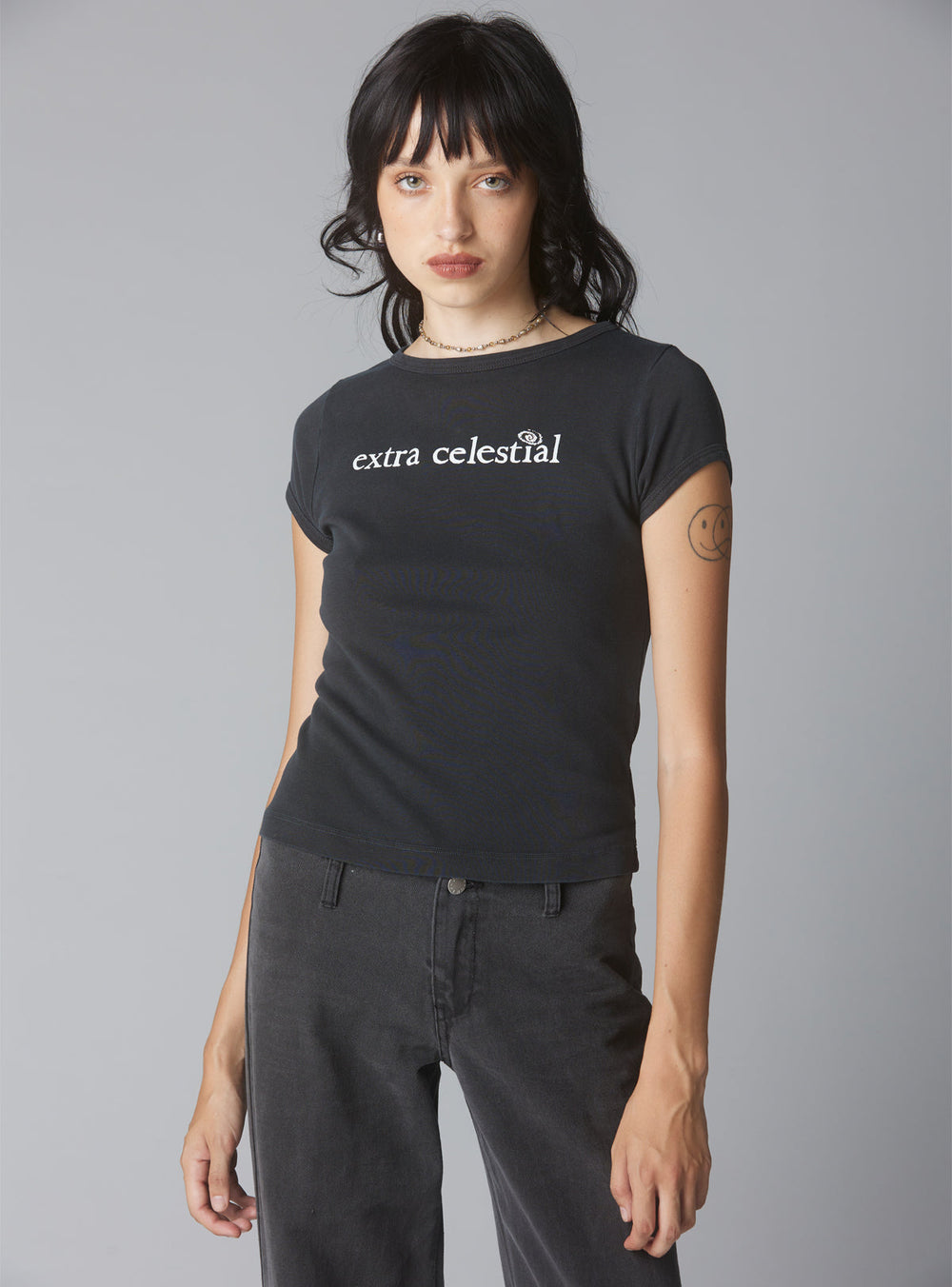 Extra Celestial tee - Vintage Black | UNIF Clothing online