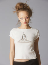 Imp baby tee - Vintage White | UNIF Clothing outlet