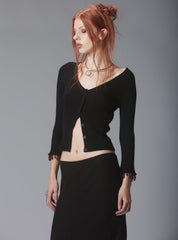 Ras Top - Black | UNIF Clothing on Sale