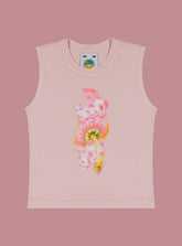 Spore Bunnies Tank - Light Pink | UNIF Clothing online