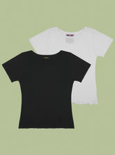 Go-To Two-Pack - Off White/Black | UNIF Clothing on Sale