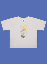 Mayu's Lullaby Baby Tee - Vintage White | UNIF Clothing near me