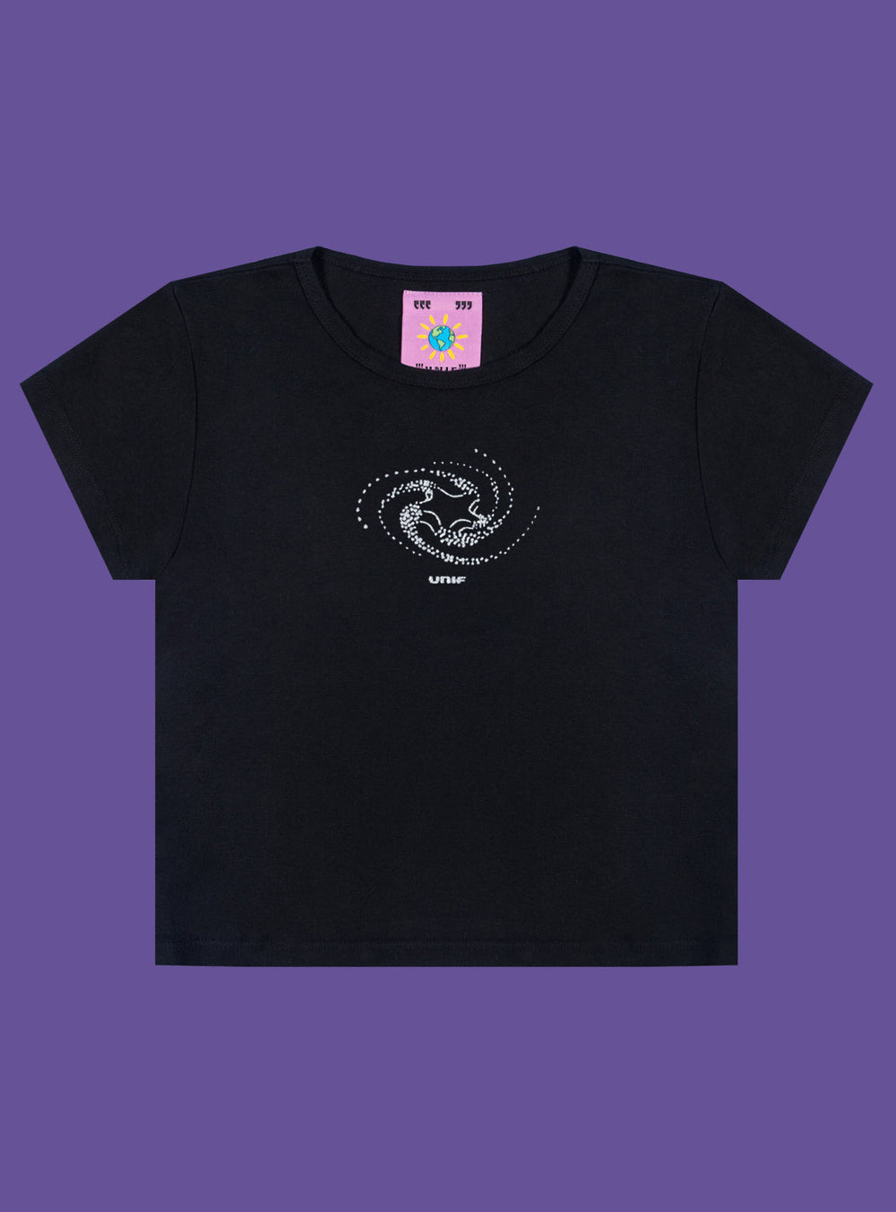 Spin Tee - Black | UNIF Clothing on Sale