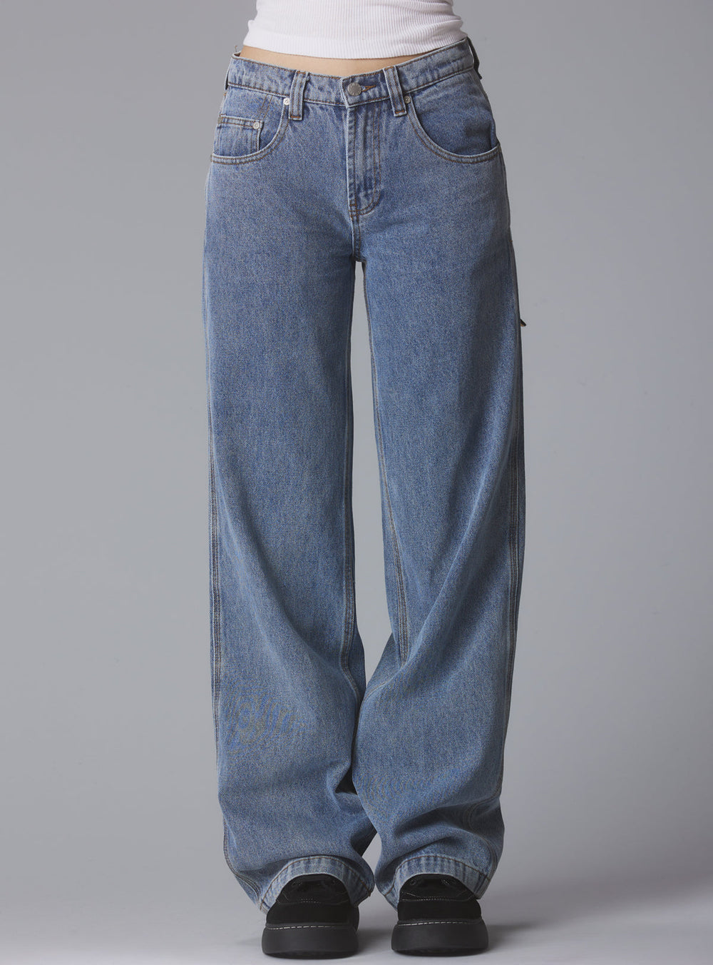 Super Relaxed Fit Jean - Blue | UNIF Clothing on Sale