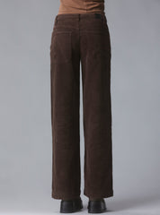 Wide Leg Corduroy Pants In Brown - Brown | UNIF Clothing on Sale