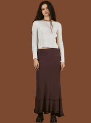 Rhizome Skirt - Brown | UNIF Clothing discount