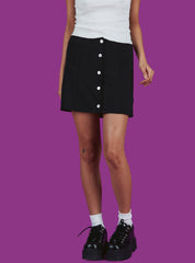 Parker Mini Skirt - Black | UNIF Clothing on Sale
