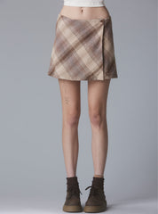 Witz Skirt - Brown/Cream Plaid | UNIF Clothing discount