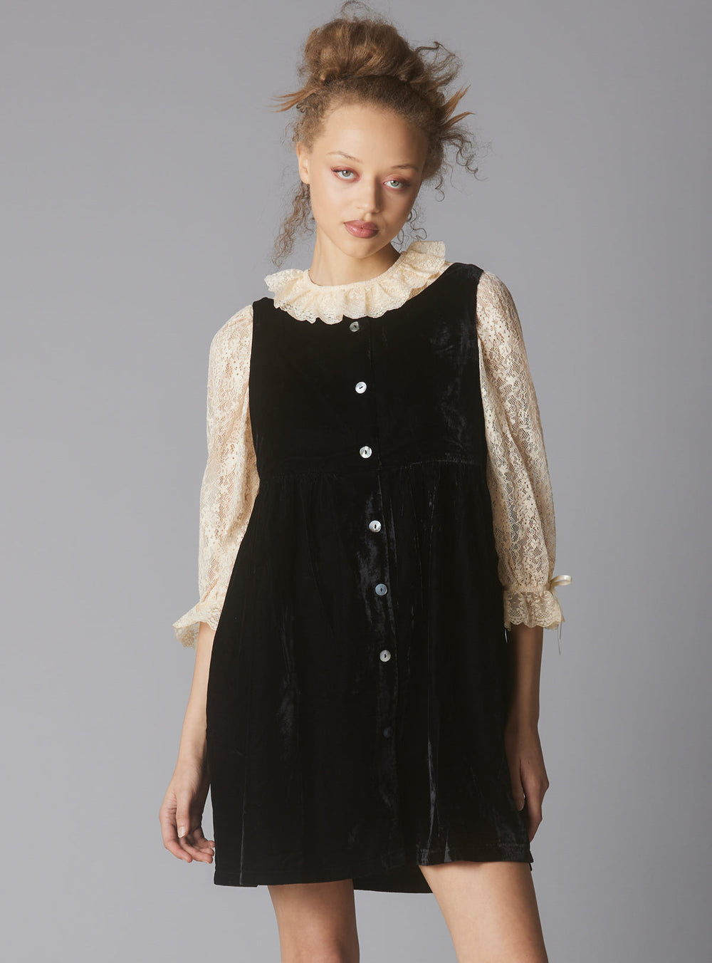 Juliette Dress - Black/Cream | UNIF Clothing on Sale