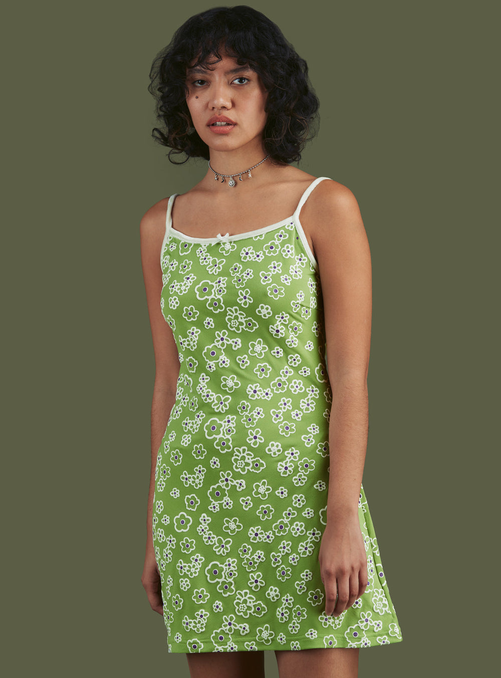 Mini Dazey Dress - Green | UNIF Clothing near me