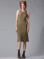 Kelp Dress - Green Plaid | UNIF Clothing online