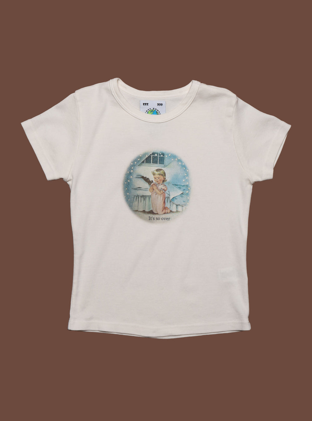 It's Over Baby Tee - Off White | UNIF Clothing online