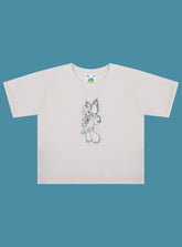Fairy Bear Baby Tee - Off White | UNIF Clothing discount