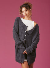Lusc Cardigan - Grey | UNIF Clothing outlet