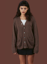 Y Cardigan - Brown | UNIF Clothing for Sale