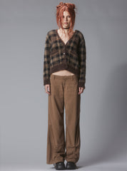 Ty Cardigan - Brown Plaid | UNIF Clothing near me