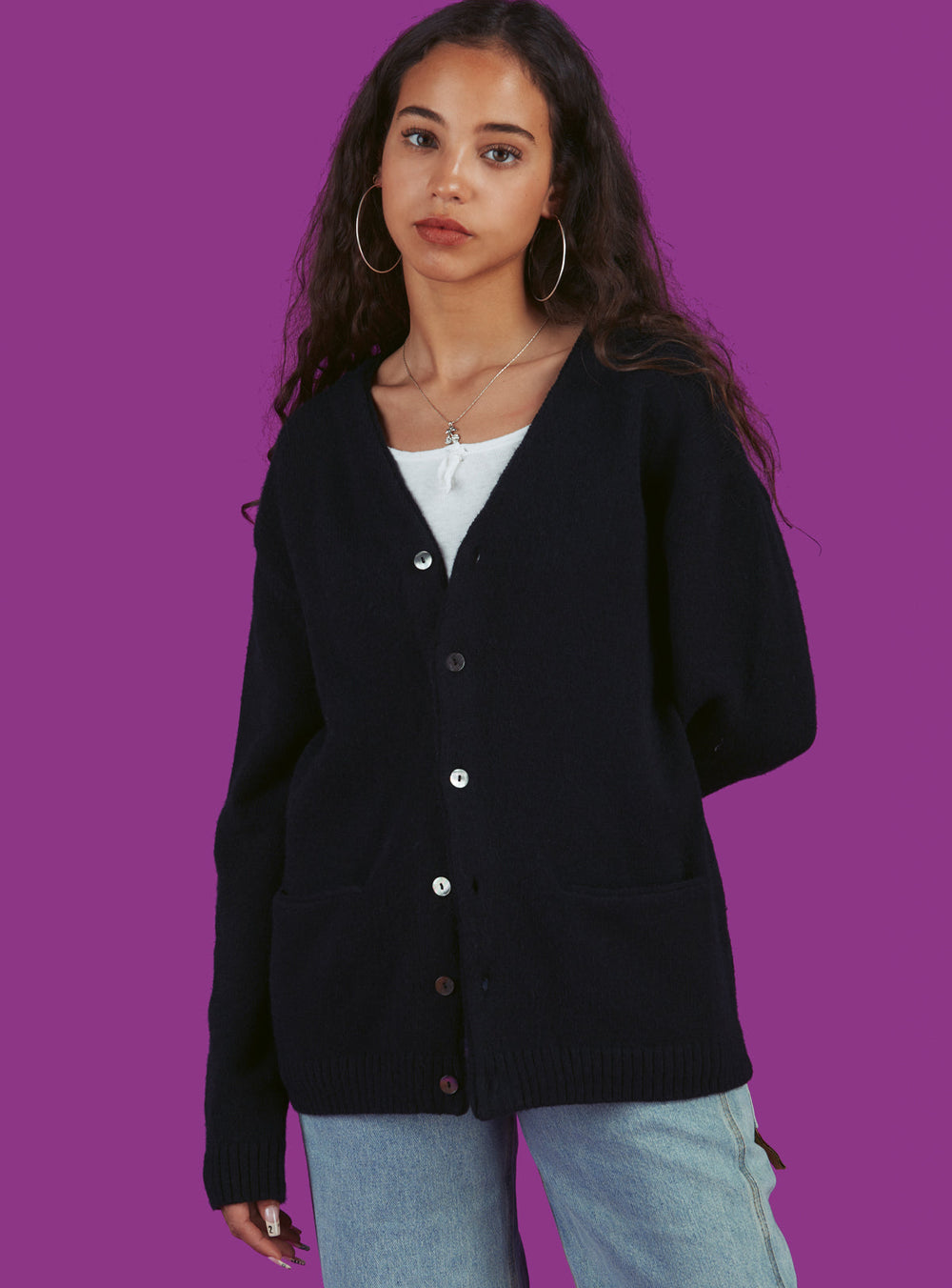 X Cardigan - Black | UNIF Clothing near me