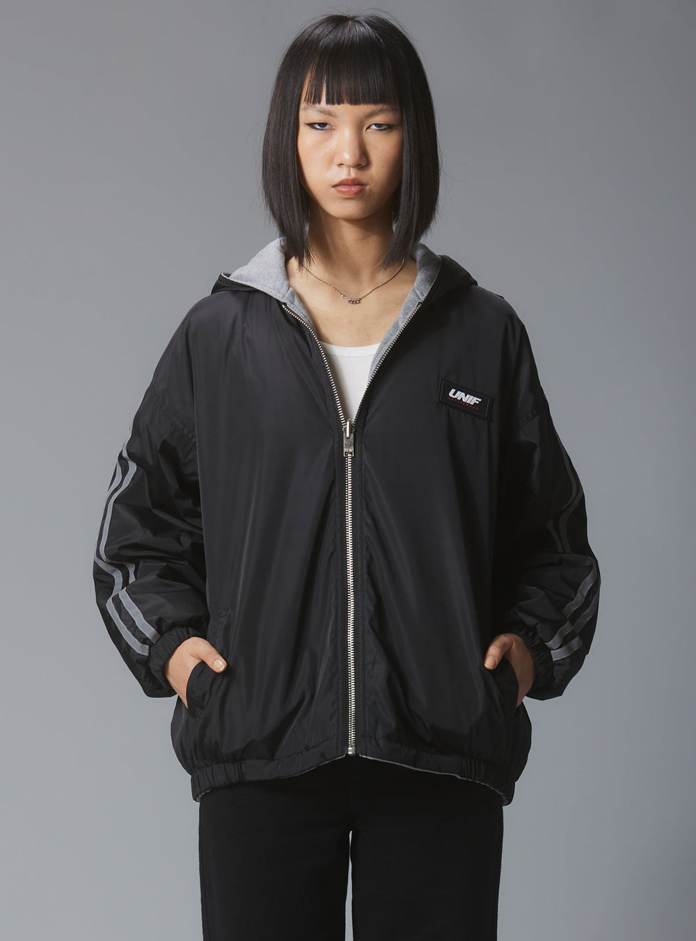 Klub Jacket - Black/Grey | UNIF Clothing outlet