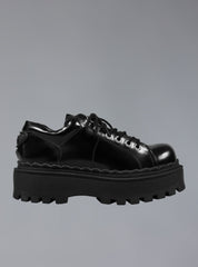 Low Top Leather Chunky Platform Boot in - Black | UNIF Clothing outlet