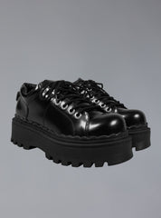 Low Top Leather Chunky Platform Boot in - Black | UNIF Clothing outlet