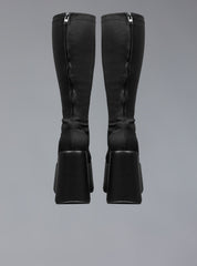 Platform Sock Boots With Super Stacked Sole - Black | UNIF Clothing on Sale