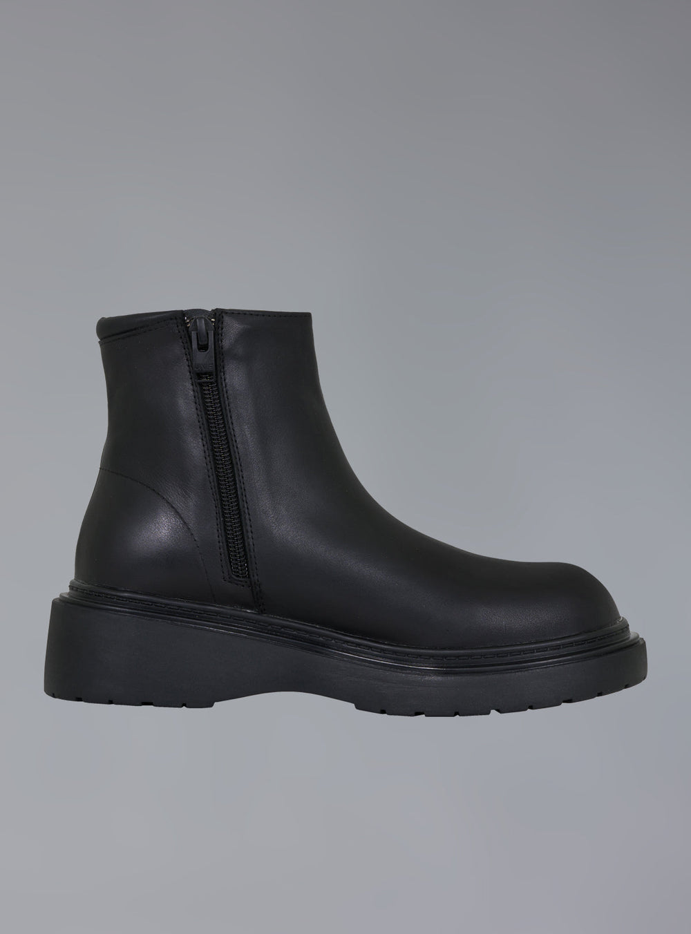 Zip-Up Leather Ankle Boot - Black | UNIF Clothing near me