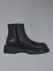 Zip-Up Leather Ankle Boot - Black | UNIF Clothing near me
