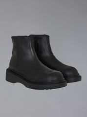 Zip-Up Leather Ankle Boot - Black | UNIF Clothing near me