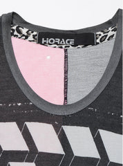 Vintage Horace 3D Cube Tee - Grey / Pink | UNIF Clothing near me