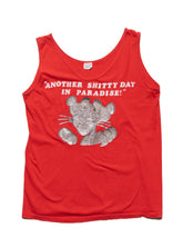 Vintage Another Shitty Day in Paradise Pink Panter Tank - Red | UNIF Clothing outlet