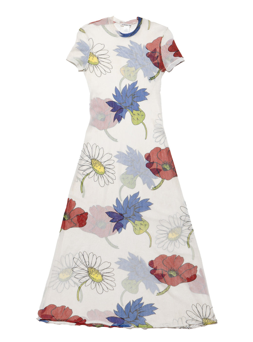 Vintage Vivienne Tam Floral Print Dress - Floral | UNIF Clothing Sale