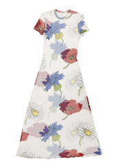 Vintage Vivienne Tam Floral Print Dress - Floral | UNIF Clothing Sale