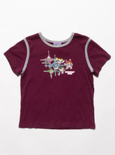 Vintage Powerpuff Girls baby Tee - Maroon | UNIF Clothing near me