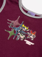Vintage Powerpuff Girls baby Tee - Maroon | UNIF Clothing near me