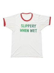 Vintage Slippery When Wet Tee - White | UNIF Clothing outlet