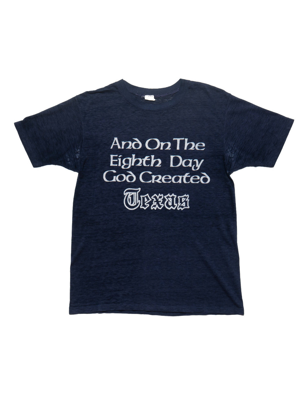 Vintage And On The Eighth Day God Created Texas Tee - Dark Blue | UNIF Clothing for Sale